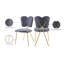 Chaise d'appoint rembourrée en velours Angel-1136189232