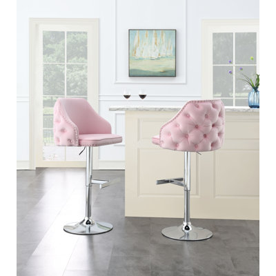 Tabouret de bar en velours