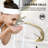 Modern Single Handle Single Hole Bathroom Sink Faucet in Brushed Gold, Lead-Free Solid Brass With Drain Assembly-61682162-92417763