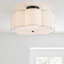 Plafonnier semi-encastré en tissu 3 lumières Tekamah-59518745-59518740