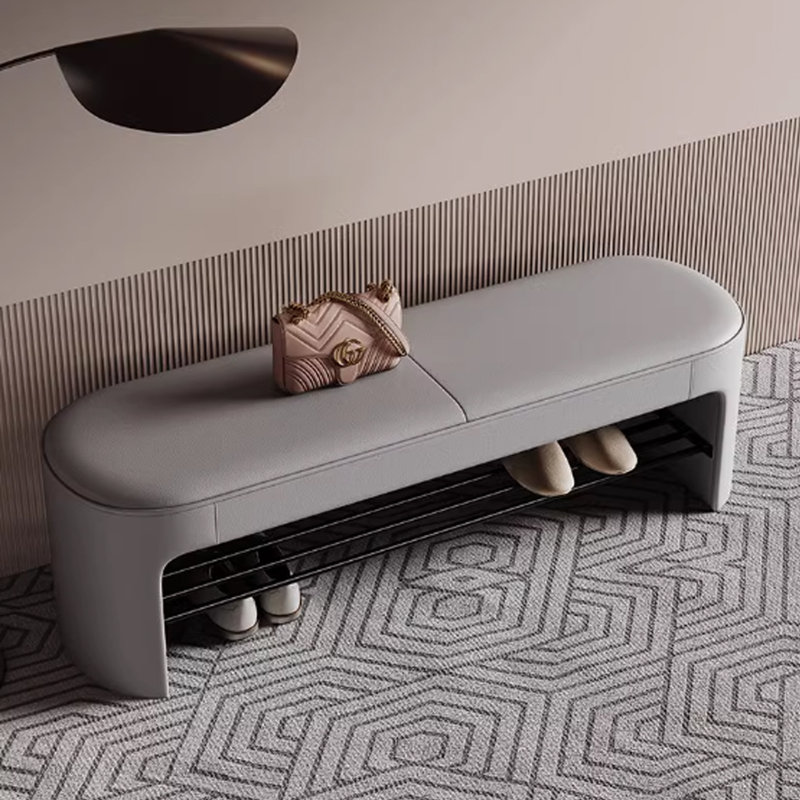 Tabouret à chaussures Premium Premium, Gris