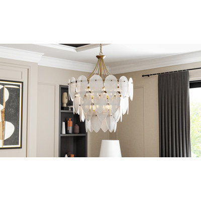 Lilestone 7-Light Leaf Pendant
