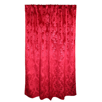 Velvet Damask Curtain Panel