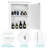 Frick 22'' W 27'' H Surface Framed Medicine Cabinet Mirror 1 Adjustable-1577631204