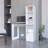 Computer Desk With 4-Tier Bookcase And 1-Door Cabinet-1907498610