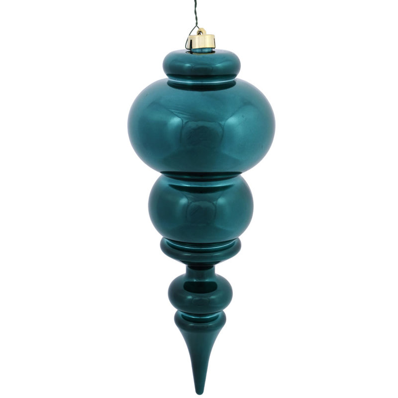 Ornement de Noël 14 po faîteau, Bleu sarcelle