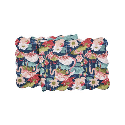Flamingo Lagoon Cotton Table Runner