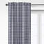 Walker Check Indigo/Ivory Cotton Rod Pocket Drapery Panel Set of 2-217619927