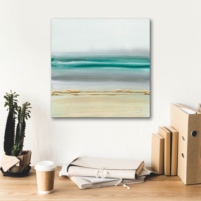Linear Emerald 2' by Chris Paschke Canvas Wall Art, 18" x 18"