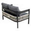 Ensemble de canapé d'extérieur en fer multi-personnes avec table, décoration en rotin, imperméable, antirouille, adapté au jardin, à la pelouse-121060099