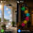 25'' Solar Powered Wind Chimes  Color Changing Outdoor Waterproof  Garden Decor Gift for Women
