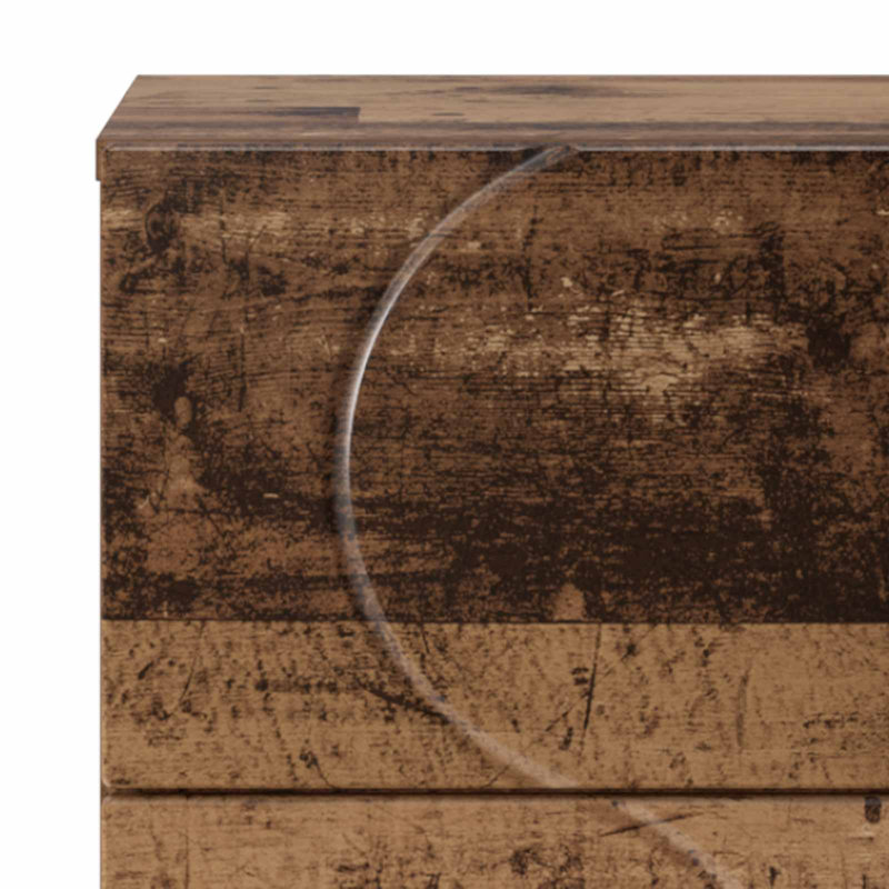 Sideboard 33.5 x 34.5 x 75 cm Engineered Wood Cabinet Kitchen Buffet, Old Wood