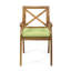 Ensemble de salle à manger en bois avec coussins, 6 chaises et 1 table, pour l'extérieur (terrasse, piscine, jardin).