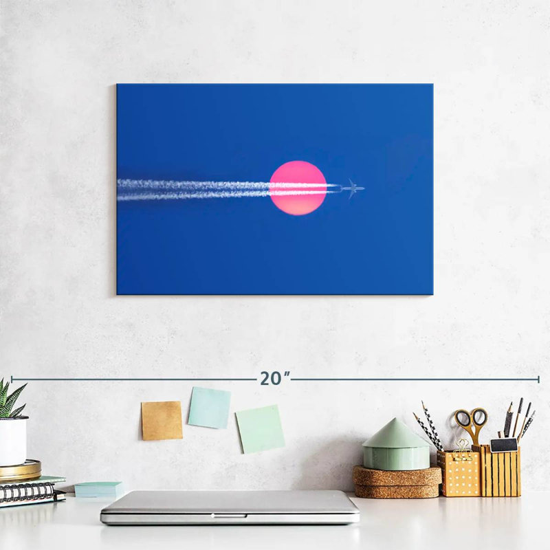Mehar Flying By The Sun, 8" H x 12" W