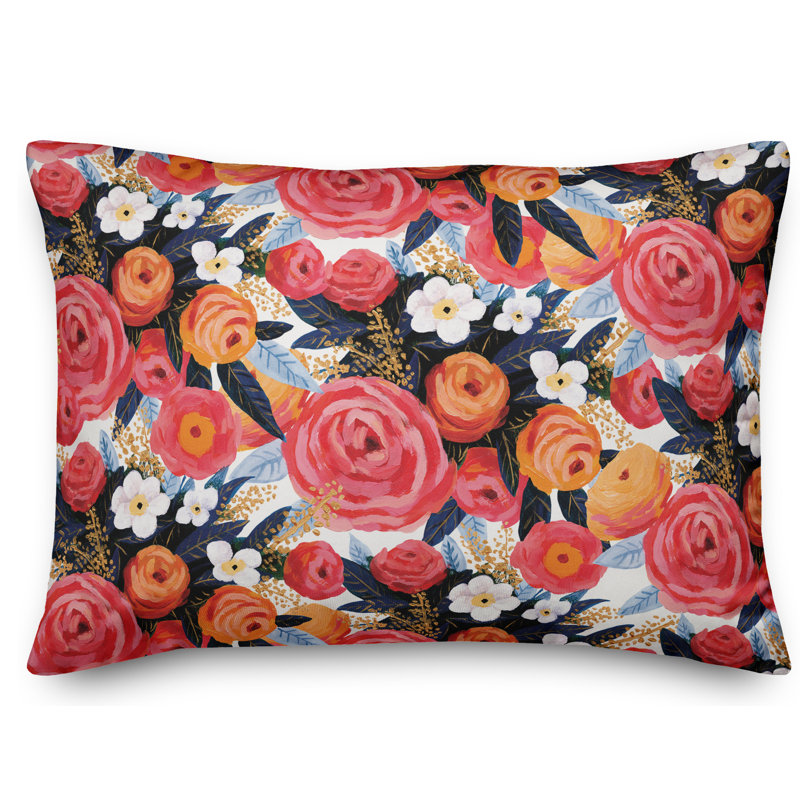 Floral Throw Pillow