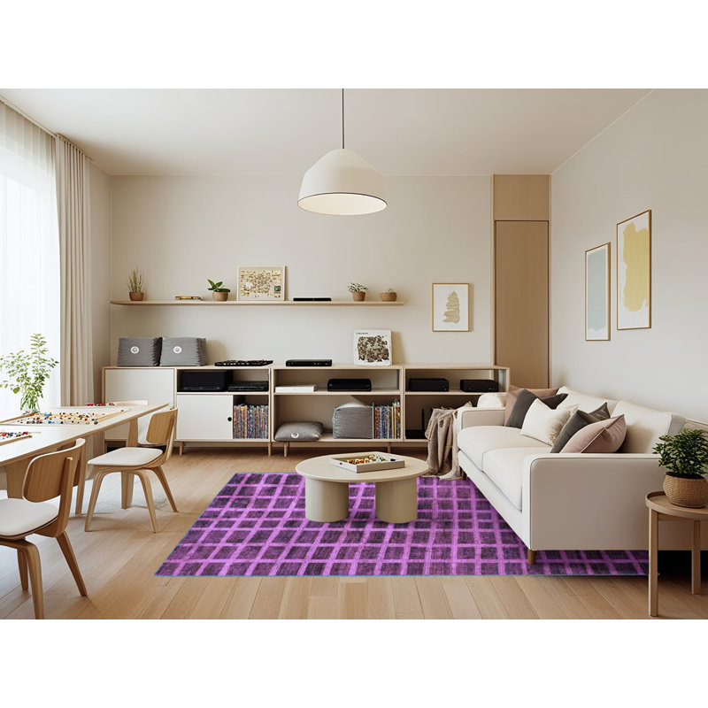 Tapis oriental en laine et polyester tissé à la machine Mandil, Rectangle 7 pi x 9 pi