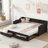 Wooden Daybed with Trundle Bed and Two Storage Drawers-129620581