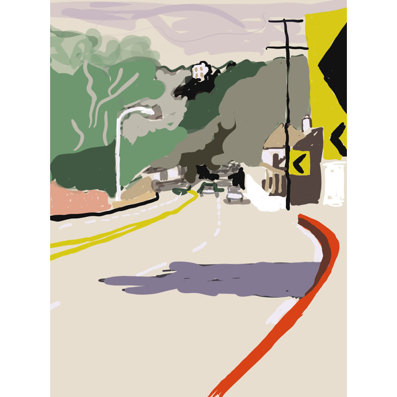 Laurel Canyon Print by Deborah Blum, 21.25" H x 17.25" W