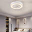 Ventilateur de plafond avec lumières DEL Rumelange