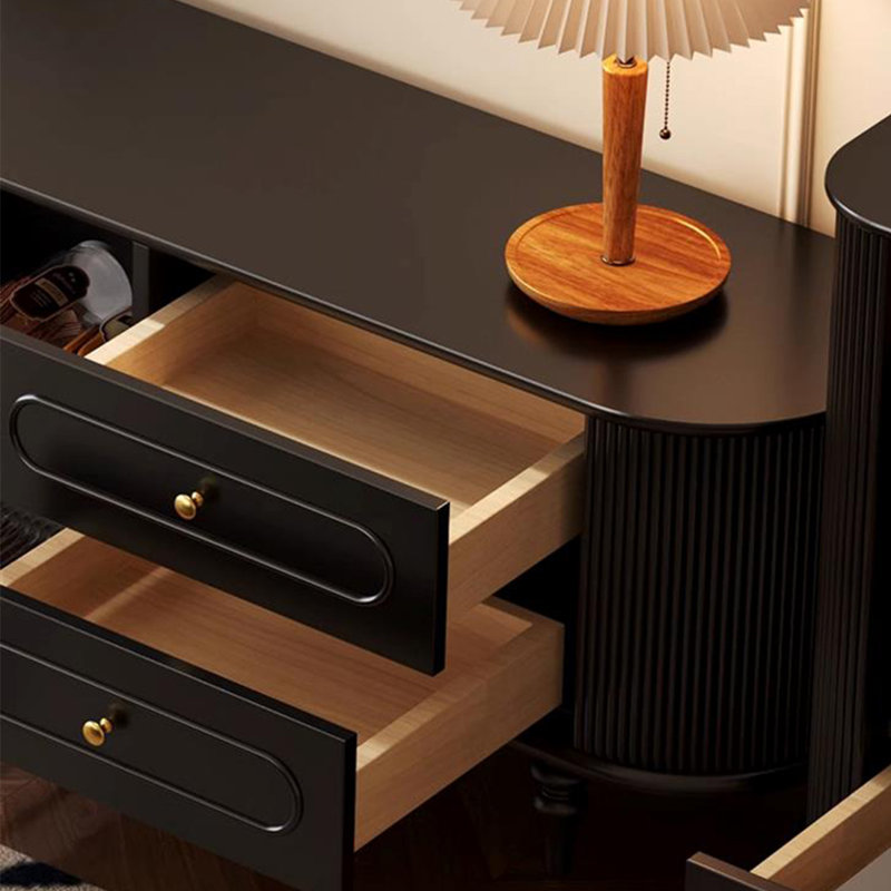 Meuble télé en bois de bouleau, 78.74"