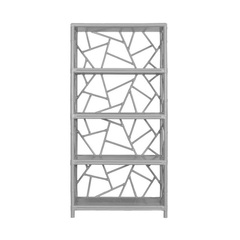 Étagère à livres H 72 "x l 36" Tiffany, Gris clair