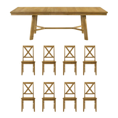 Oaklyn Modern Extendable Rectangular Dining Table Set