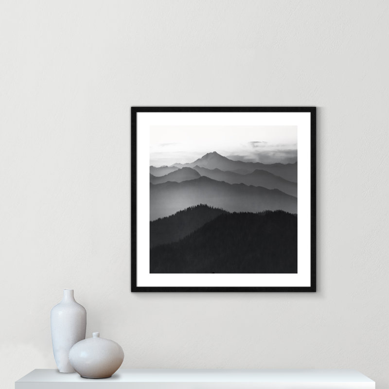 Cascades by Danita Delimont, 27.5" H x 27.5" W x 0.75" D, Black Framed