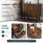 57cm Wide Bedside Table Wood Nightstand 2-drawers