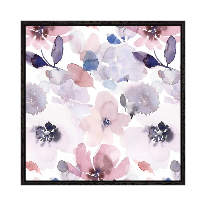 Quiet Light III by Stephanie Ryan - Painting on Canvas, Black Floater Framed, 45.72cm H x 45.72cm W x 3.81cm D