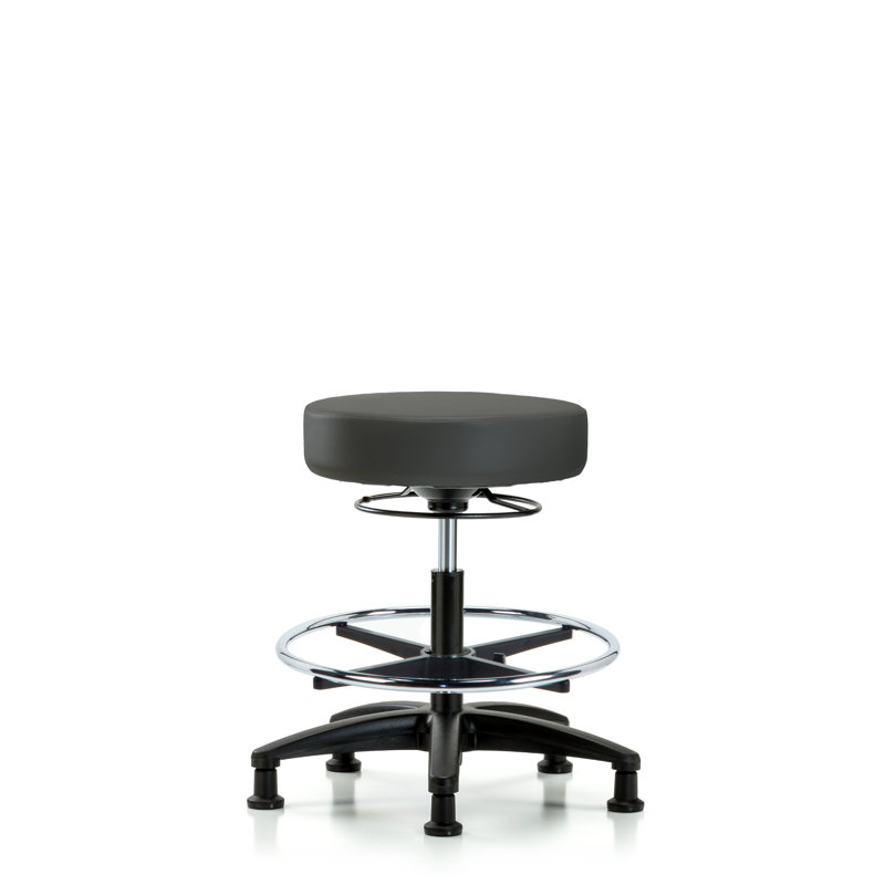 Tabouret de laboratoire Calliope, Anthracite, Patins