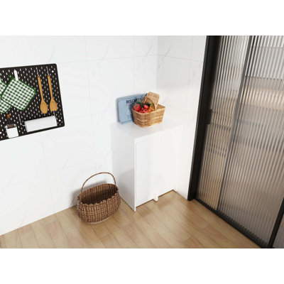 Freestanding Bathroom Cabinet with Soft-close Doors, Plywood Structure and Knock-down Packaging