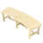 Semicircular Round Outdoor Bench,Wooden Garden Bench