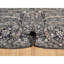 Tapis oriental brun en laine et en soie noué à la main 10 pi x 10 pi CBC7C31D4D184EE7A485BD5670586A3F