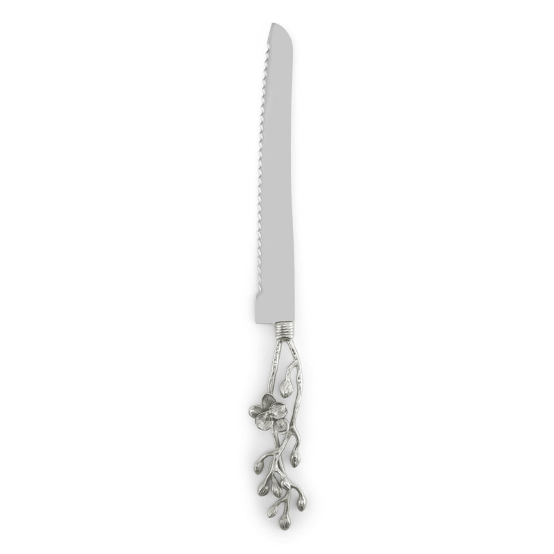 Orchid 6'' L Bread Knife, White