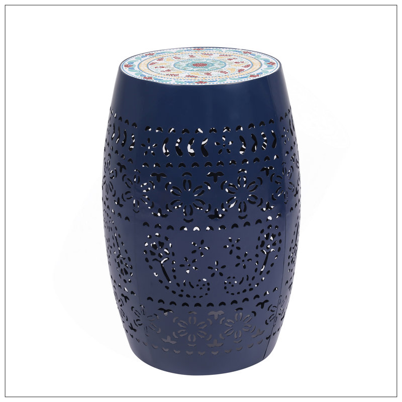 LILAC 12" SIDE TABLE -DARK BLUE, Dark Blue