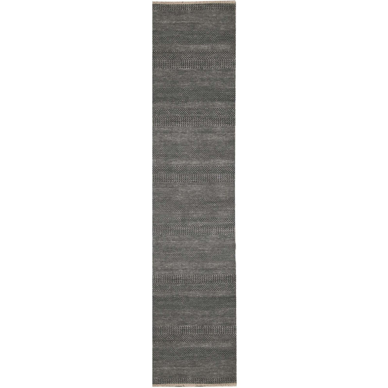 Hand-Knotted High-Quality Green Runner