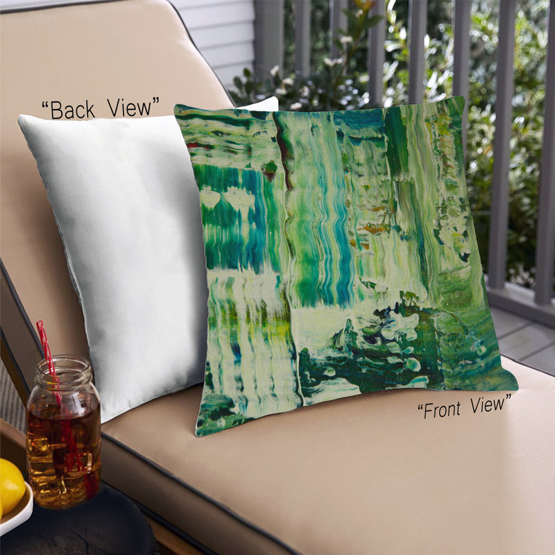 Coussin décoratif Color Focus Green 92, Microsuède