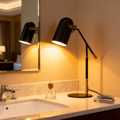 Edison Led Task Lamp With Included Bulb, 19.25-Inch Metal Desk Light For Office, Bedroom, Living Room, Dorm, And Study