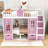 Anela Convertible Playhouse Wood Bunk Bed With Staircase And Drawers-1371184269-1371184264
