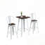 Ensemble de meubles de table à manger 3 pièces avec cadre robuste