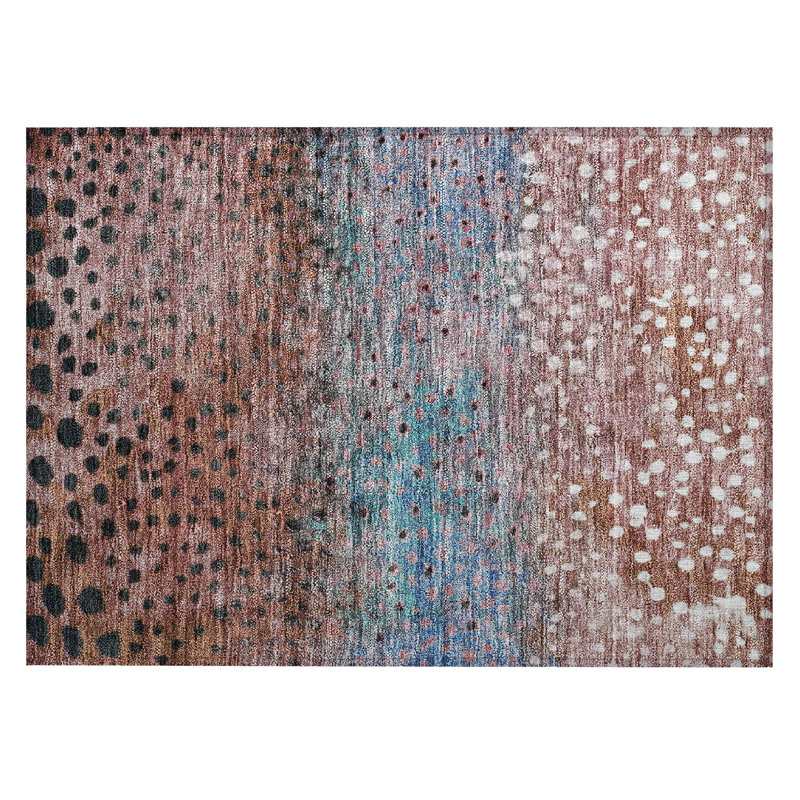 Chayil Area Rug with Non-Slip Backing, Rectangle 1'8" x 2'6"
