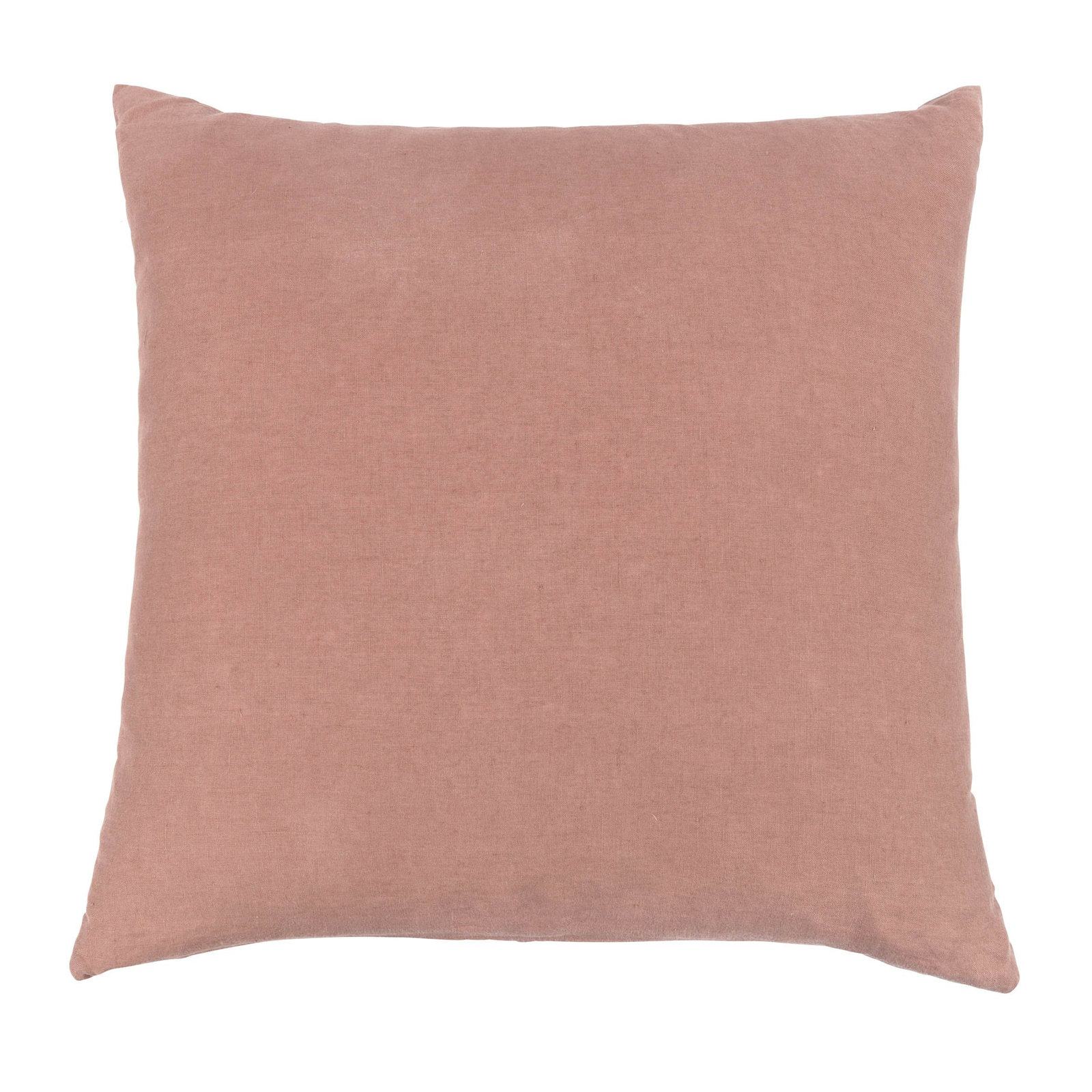 100% French Linen Pillow Sham, Clay, Square 20", Pillow Cover Only - No Insert