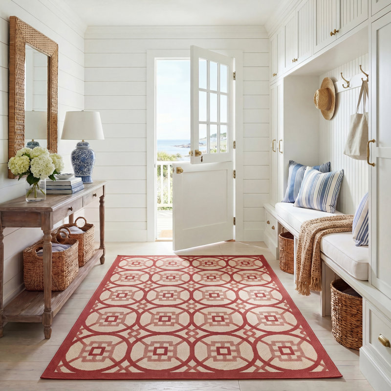 Nagy Performance Geometric Rug, Rectangle 5'3" x 7'7"