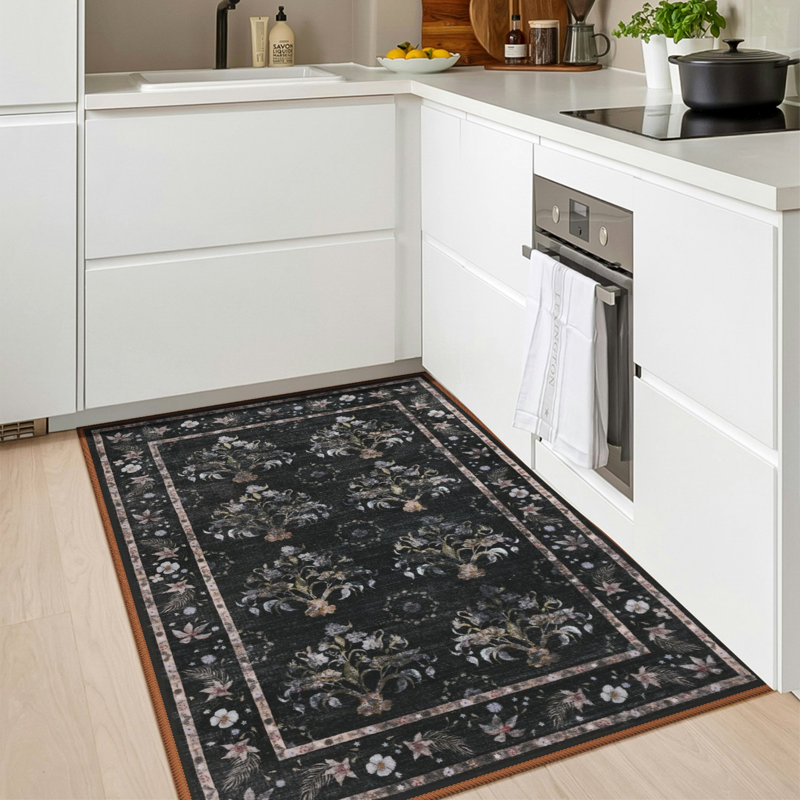 Tapis de salon Straub Large Floral Rugs, Rectangulaire 2 pi x 3 pi