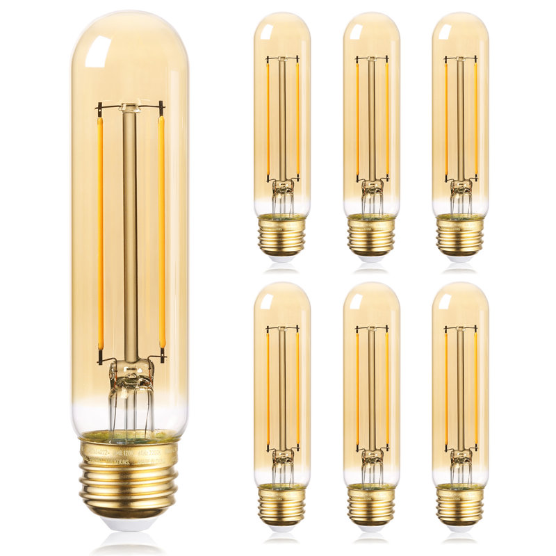 4.5 Watt (25 Watt Equivalent), T10 LED, Dimmable Light Bulb, (2200K) E26/Medium (Standard) Base