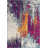 Comfort Gray Ivory And Magenta Abstract Runner Rug-2006002392