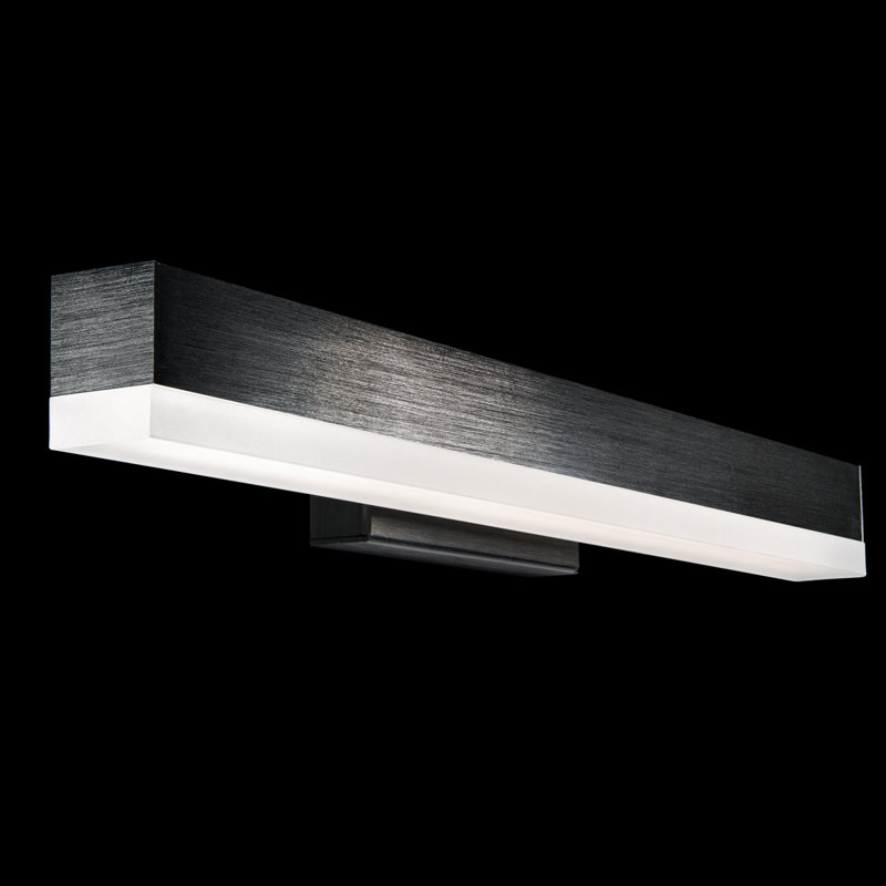 1-Light Dimmable LED Bath Bar, Black