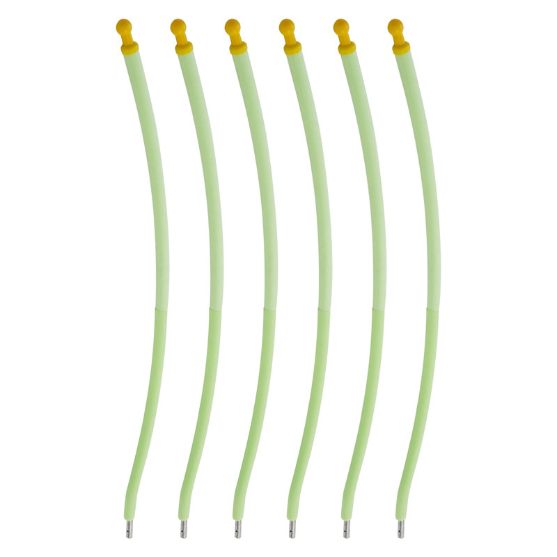 6PCS 76.77In Trampoline Curved Poles Replacement, Green