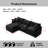 105 Inch Upholstered Sofa, 3-Seater Couch With Ottoman-For Modern Home-1257390213