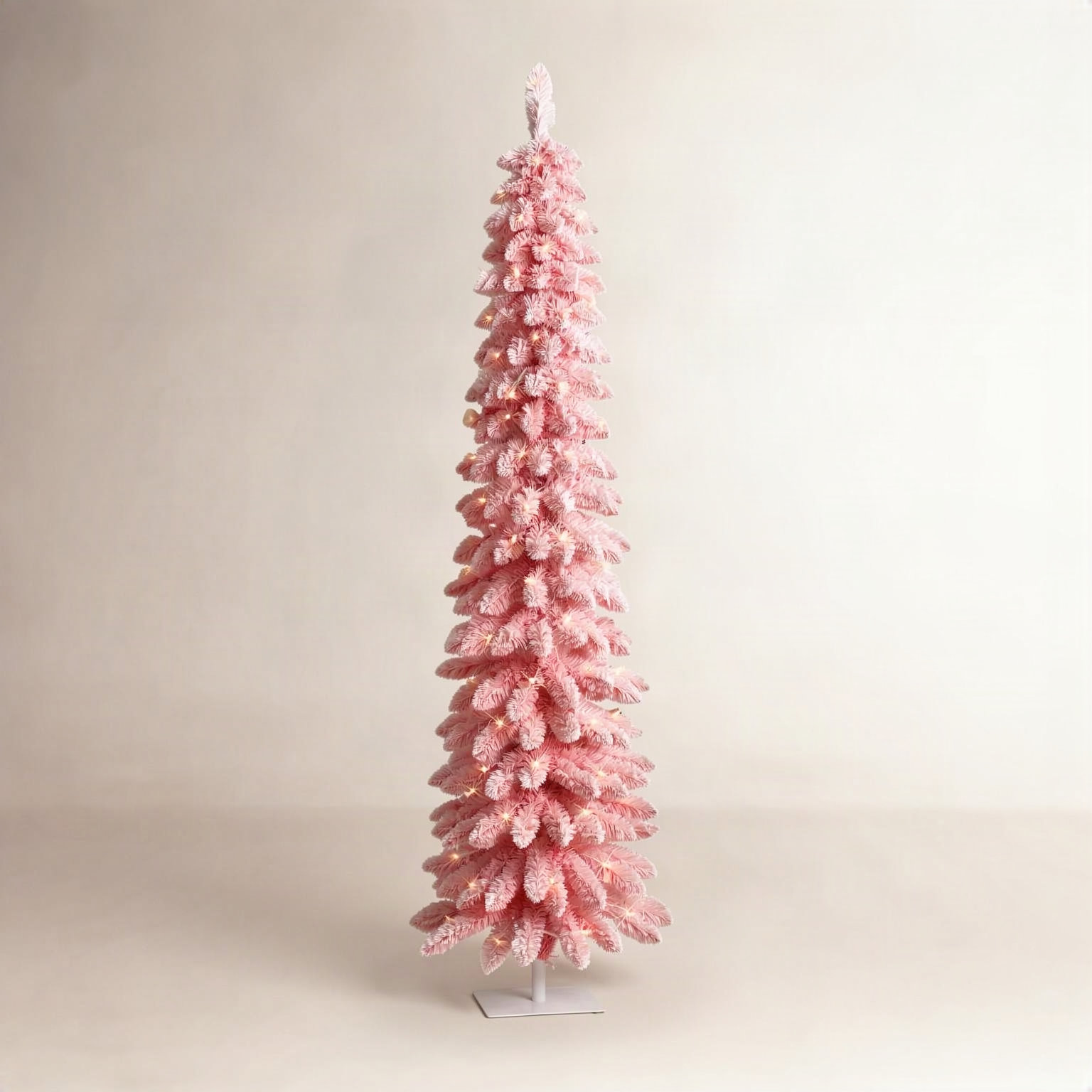 Gwendia Lighted Artificial Pine Christmas Tree, 6'